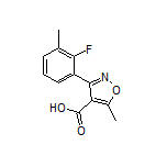 3-(2-Fluoro-3-methylphenyl)-5-methylisoxazole-4-carboxylic Acid