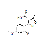 3-(2-Fluoro-4-methoxyphenyl)-5-methylisoxazole-4-carboxylic Acid