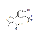 3-[4-Bromo-3-(trifluoromethyl)phenyl]-5-methylisoxazole-4-carboxylic Acid