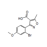 3-(2-Bromo-4-methoxyphenyl)-5-methylisoxazole-4-carboxylic Acid