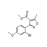 Methyl 3-(2-Bromo-4-methoxyphenyl)-5-methylisoxazole-4-carboxylate