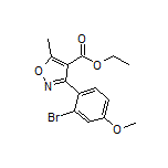 Ethyl 3-(2-Bromo-4-methoxyphenyl)-5-methylisoxazole-4-carboxylate