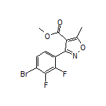 Methyl 3-(4-Bromo-2,3-difluorophenyl)-5-methylisoxazole-4-carboxylate