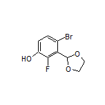 4-Bromo-3-(1,3-dioxolan-2-yl)-2-fluorophenol