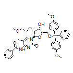 N-[1-[(2R,3R,4R,5R)-5-[[Bis(4-methoxyphenyl)(phenyl)methoxy]methyl]-4-hydroxy-3-(2-methoxyethoxy)-2-tetrahydrofuryl]-5-methyl-2-oxo-1,2-dihydro-4-pyrimidinyl]benzamide