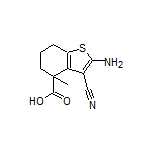 2-Amino-3-cyano-4-methyl-4,5,6,7-tetrahydrobenzo[b]thiophene-4-carboxylic Acid