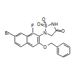 5-[3-(Benzyloxy)-7-bromo-1-fluoro-2-naphthyl]-1,2,5-thiadiazolidin-3-one 1,1-Dioxide