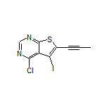 4-Chloro-5-iodo-6-(prop-1-yn-1-yl)thieno[2,3-d]pyrimidine
