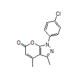 1-(4-Chlorophenyl)-3,4-dimethylpyrano[2,3-c]pyrazol-6(1H)-one