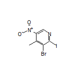 3-Bromo-2-iodo-4-methyl-5-nitropyridine