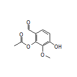 6-Formyl-3-hydroxy-2-methoxyphenyl Acetate