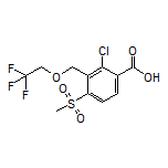 2-Chloro-4-(methylsulfonyl)-3-[(2,2,2-trifluoroethoxy)methyl]benzoic Acid