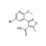 3-(5-Bromo-2-methoxy-3-pyridyl)-5-methylisoxazole-4-carboxylic Acid