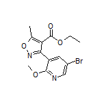 Ethyl 3-(5-Bromo-2-methoxy-3-pyridyl)-5-methylisoxazole-4-carboxylate