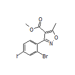 Methyl 3-(2-Bromo-4-iodophenyl)-5-methylisoxazole-4-carboxylate