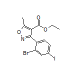 Ethyl 3-(2-Bromo-4-iodophenyl)-5-methylisoxazole-4-carboxylate