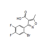 3-(2-Bromo-4,5-difluorophenyl)-5-methylisoxazole-4-carboxylic Acid