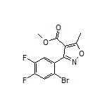 Methyl 3-(2-Bromo-4,5-difluorophenyl)-5-methylisoxazole-4-carboxylate