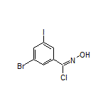 3-Bromo-N-hydroxy-5-iodobenzimidoyl Chloride