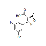 3-(3-Bromo-5-iodophenyl)-5-methylisoxazole-4-carboxylic Acid