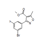 Methyl 3-(3-Bromo-5-iodophenyl)-5-methylisoxazole-4-carboxylate