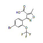 3-[4-Bromo-2-(trifluoromethoxy)phenyl]-5-methylisoxazole-4-carboxylic Acid