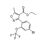 Ethyl 3-[4-Bromo-2-(trifluoromethoxy)phenyl]-5-methylisoxazole-4-carboxylate