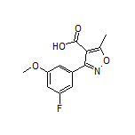 3-(3-Fluoro-5-methoxyphenyl)-5-methylisoxazole-4-carboxylic Acid