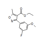 Ethyl 3-(3-Fluoro-5-methoxyphenyl)-5-methylisoxazole-4-carboxylate