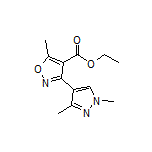 Ethyl 3-(1,3-Dimethyl-4-pyrazolyl)-5-methylisoxazole-4-carboxylate