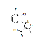 3-(2-Chloro-3-fluorophenyl)-5-methylisoxazole-4-carboxylic Acid