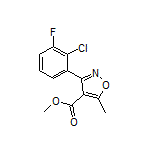 Methyl 3-(2-Chloro-3-fluorophenyl)-5-methylisoxazole-4-carboxylate