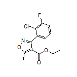 Ethyl 3-(2-Chloro-3-fluorophenyl)-5-methylisoxazole-4-carboxylate