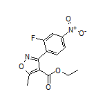 Ethyl 3-(2-Fluoro-4-nitrophenyl)-5-methylisoxazole-4-carboxylate