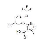 3-[5-Bromo-2-(trifluoromethoxy)phenyl]-5-methylisoxazole-4-carboxylic Acid