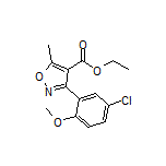 Ethyl 3-(5-Chloro-2-methoxyphenyl)-5-methylisoxazole-4-carboxylate