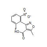 3-(2-Fluoro-6-nitrophenyl)-5-methylisoxazole-4-carboxylic Acid