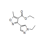 Ethyl 3-(1-Ethyl-4-pyrazolyl)-5-methylisoxazole-4-carboxylate