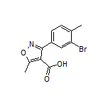 3-(3-Bromo-4-methylphenyl)-5-methylisoxazole-4-carboxylic Acid