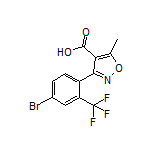 3-[4-Bromo-2-(trifluoromethyl)phenyl]-5-methylisoxazole-4-carboxylic Acid