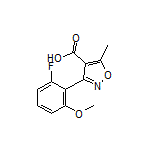 3-(2-Fluoro-6-methoxyphenyl)-5-methylisoxazole-4-carboxylic Acid