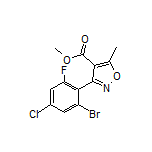 Methyl 3-(2-Bromo-4-chloro-6-fluorophenyl)-5-methylisoxazole-4-carboxylate