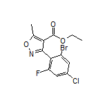 Ethyl 3-(2-Bromo-4-chloro-6-fluorophenyl)-5-methylisoxazole-4-carboxylate