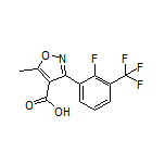 3-[2-Fluoro-3-(trifluoromethyl)phenyl]-5-methylisoxazole-4-carboxylic Acid