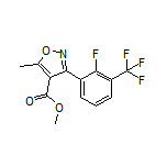 Methyl 3-[2-Fluoro-3-(trifluoromethyl)phenyl]-5-methylisoxazole-4-carboxylate