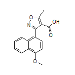 3-(4-Methoxy-1-naphthyl)-5-methylisoxazole-4-carboxylic Acid