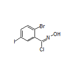 2-Bromo-N-hydroxy-5-iodobenzimidoyl Chloride