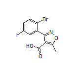 3-(2-Bromo-5-iodophenyl)-5-methylisoxazole-4-carboxylic Acid