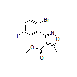 Methyl 3-(2-Bromo-5-iodophenyl)-5-methylisoxazole-4-carboxylate