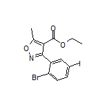 Ethyl 3-(2-Bromo-5-iodophenyl)-5-methylisoxazole-4-carboxylate